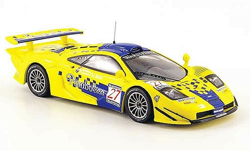 McLaren F1 GTR GTR 1/43 IXO No.27 Parabolica FIA GT Spa 1997 modellini auto
