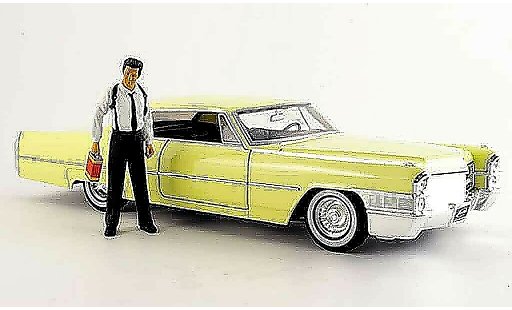 Cadillac Deville Coupe 1/18 Jada Toys reservoir dogs con figur 1965 modellini auto