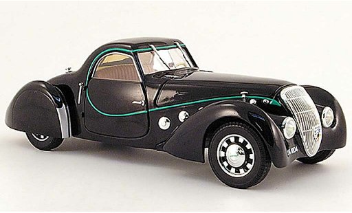 Peugeot 302 coupe 1/18 Norev Darl'Mat nero 1937 modellini auto