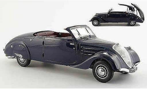 Peugeot 402 Eclipse 1/18 Norev blu 1937 modellini auto