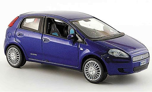 Fiat Punto Berlina 1/43 Norev blu funfturig 2005 modellini auto