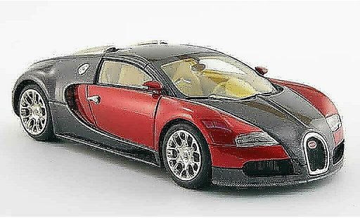 Bugatti Veyron coupe 1/43 Look Smart 16.4 antracite rosso 2008 modellini auto