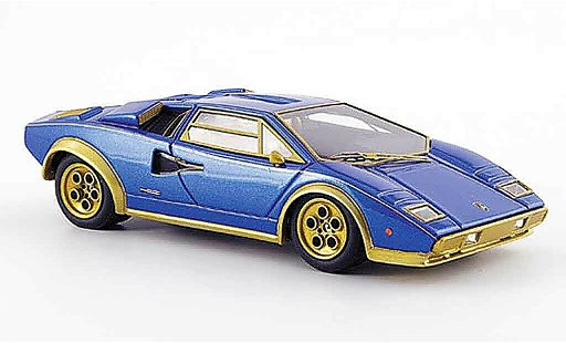 Lamborghini Countach LP 500 1/43 Look Smart s walterwolf blu opacoor modellini auto