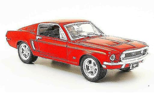Ford Mustang Hardtop 1/43 Yat Ming rosso modellini auto