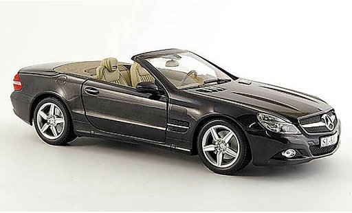 Mercedes Classe SL Base 1/18 Minichamps (r 230) nero modellini auto