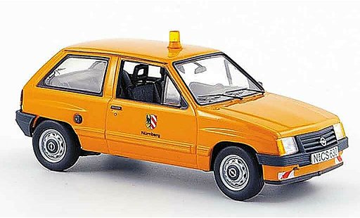 Opel Corsa A Base 1/43 Schuco a stadt nurnberg kommunalorange modellini auto