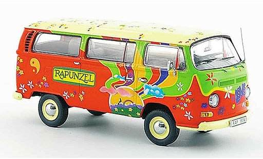 Volkswagen Combi Base 1/43 Schuco t2 a rapunzel fensterbus modellini auto
