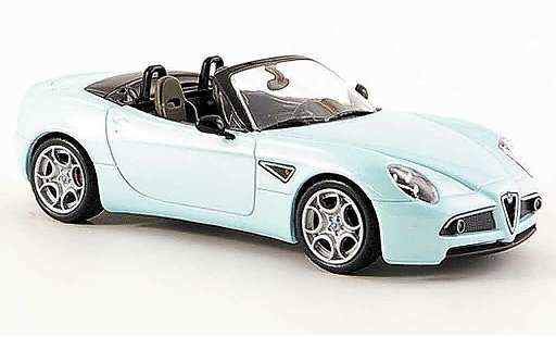 Alfa Romeo 8C competizione 1/43 M4 spyder blu 2006 modellini auto