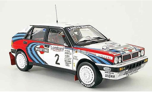Lancia Delta HF Integrale 1/18 Sun Star 16v no.2 martini rallye gb 1991 modellini auto