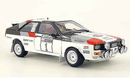 Audi Quattro rallye 1/18 Sun Star Rally no.1 hertz vincitore lombard 1982 modellini auto