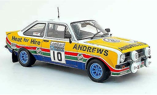 Ford Escort RS 1/18 Sun Star no.10 andrews lombard rallye gb 1979 modellini auto