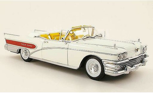 Buick Limited Convertible 1/18 Sun Star convertibile wells fargo bianco 1958 modellini auto