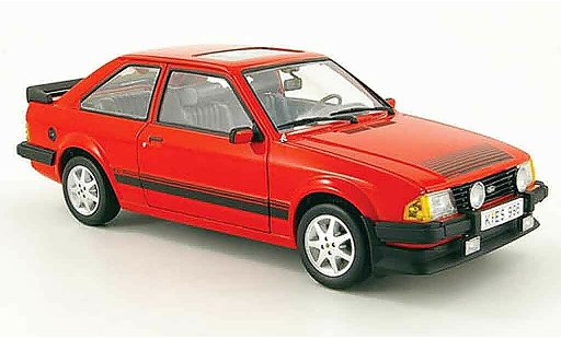 Ford Escort RS 1600i 1/18 Sun Star rosso 1983 modellini auto