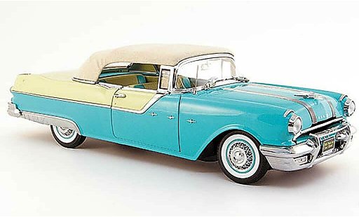 Pontiac Star Chief Convertible 1/18 Sun Star convertibile verde creme bianco 1955 modellini auto