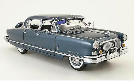 Nash Ambassador Airflyte 1/18 Sun Star blu 1952 modellini auto