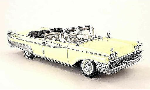 Mercury Parklane Convertible 1/18 Sun Star convertibile giallo geoffnetes capote 1959 modellini auto