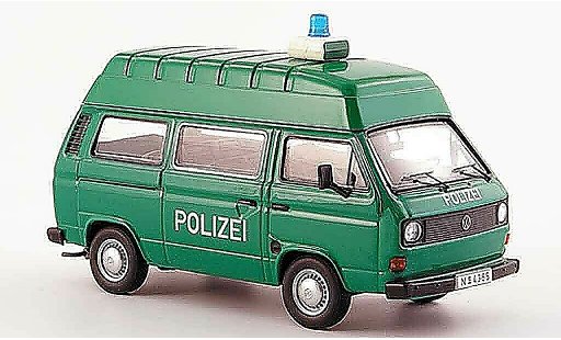 Volkswagen Combi Base 1/43 Premium Cls t 3 a hochraumbus police verde bianco modellini auto