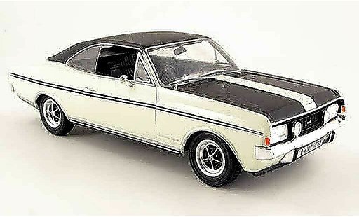 Opel Commodore A 1/18 Revell coupe gs e bianco nero 1970 modellini auto