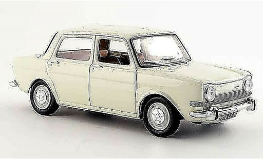 Simca 1000 LS 1/18 Norev bianco 1974 modellini auto