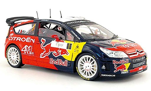 Citroen C4 WRC 1/18 Solido no.1 red bull s.loeb tour de corse 2008 modellini auto
