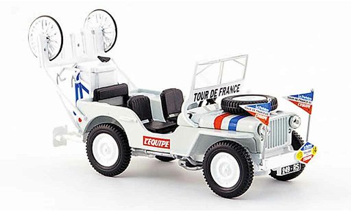 Jeep Willys Base 1/43 Norev Assistance Tour de France 1951 modellini auto