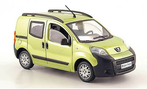 Peugeot Bipper Tepee 1/43 Solido verde 2008 modellini auto
