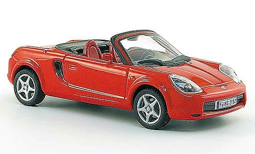 Toyota MR2 ZZW30 1/43 Solido 2 (W3) rosso 2000 modellini auto