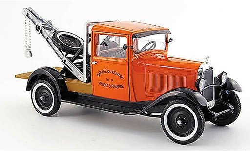 Citroen C4 1930 1/18 Solido abschleppwagen orange/nero modellini auto