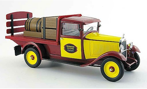 Citroen C4 1930 1/18 Solido pianale brasseur rosso/giallo con ladegut modellini auto