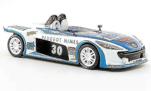 Peugeot 207 Spider 1/43 Solido no.30 lunardi bianco blu 2008 modellini auto