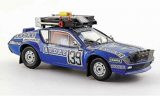 Alpine A310 rallye 1/43 Norev no.139 t.reverchon g.vails dakar 1981 modellini auto
