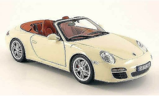 Porsche 911 Carrera 1/18 Norev cabriolet creme bianco 2008 modellini auto