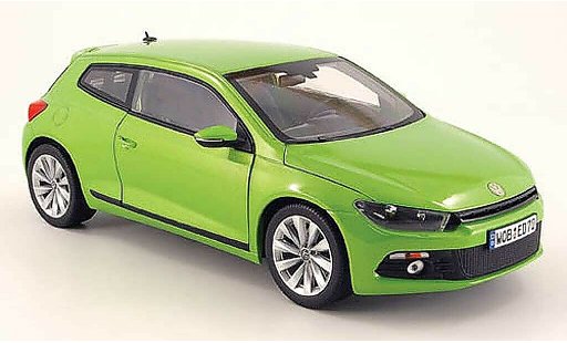 Volkswagen Scirocco Base 1/18 Norev iii 2.0 tsi verde 2008 modellini auto