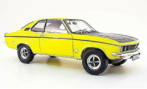 Opel Manta A 1/18 Norev sr giallo nero 1970 modellini auto