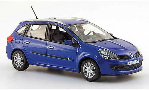 Renault Clio III 1/43 Norev Station wagon blu 2007 modellini auto