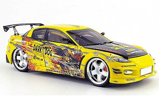 Mazda RX8 Base 1/18 Norev racing dark dog modellini auto