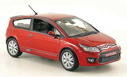 Citroen C4 Berline 1/43 Norev 3 turig rosso 2008 modellini auto