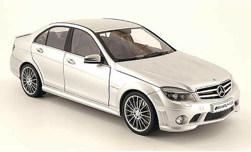 Mercedes Classe C AMG 1/18 Autoart 63 grigio avec ledersitze 2007 modellini auto