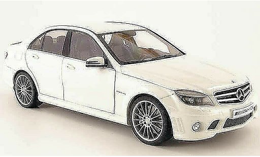 Mercedes Classe C AMG 1/18 Autoart 63 bianco 2007 modellini auto