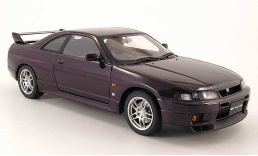 Nissan Skyline R33 1/18 Autoart gt-r v-spec lilla 1997 modellini auto
