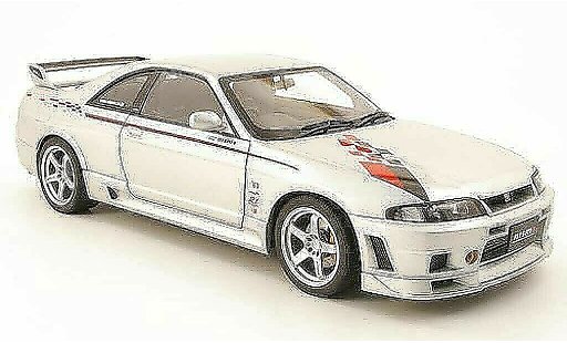 Nissan Skyline R33 1/18 Autoart gt-r r-tune grigio metallisee avec bandes 1997 modellini auto