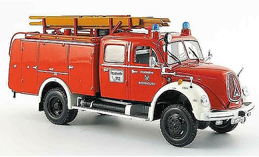 Magirus TLF 16 Merkur 1/43 Minichamps A pompier Bayreuth 1957 modellini auto