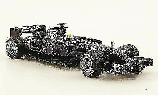 Toyota F1 Williams 1/43 Minichamps fw30 no.7 rbs n.rosberg 25. 27. februar 2008 modellini auto