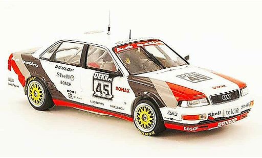 Audi V8 dtm 1/43 Minichamps Quattro No.45 W.Rohrl Hockenheim 1990 modellini auto