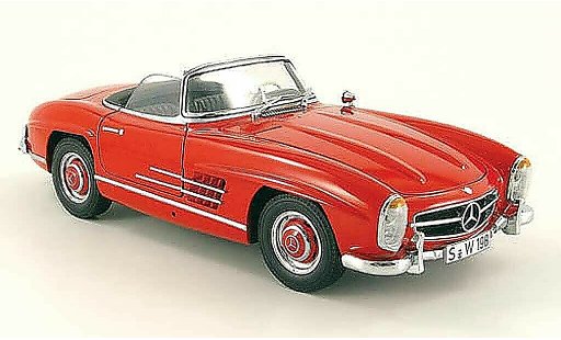 Mercedes 300 Roadster 1/18 Minichamps (w 198 ii) rosso 1957 modellini auto
