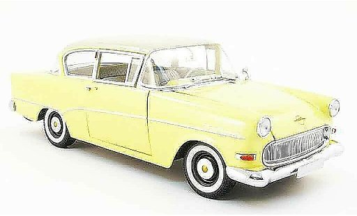 Opel Rekord P1 1/18 Minichamps giallo/bianco 1958 modellini auto