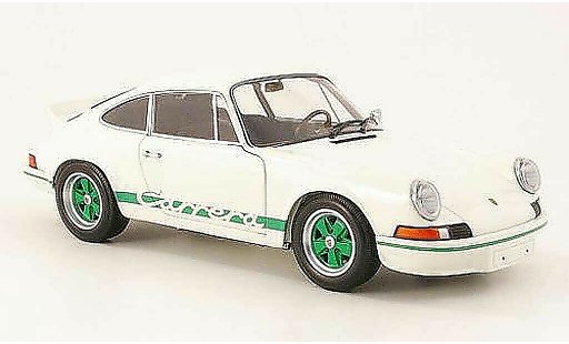 Porsche 911 RS 1/18 Minichamps carrera 27 bianco/verde 1972 modellini auto