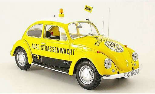 Volkswagen Kafer Base 1/18 Minichamps 1300 giallo adac 1969 modellini auto