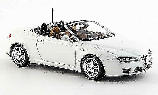 Alfa Romeo Spider Brera cabriolet 1/43 Minichamps edizione 2008 bianco 2007 modellini auto