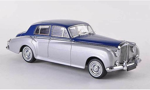 Bentley Continental berline 1/43 Minichamps S2 Standard Saloon grigiogrigio/blu RHD 1960 modellini auto